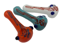 Large Solid Color Top Line Glass Pipe Asst.